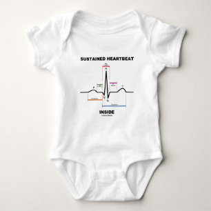 Sustained Heartbeat Inside (Electrocardiogram) Baby Bodysuit
