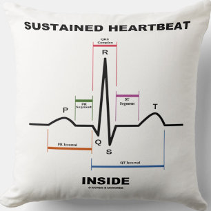 Sustained Heartbeat Inside (Electrocardiogram) Cushion