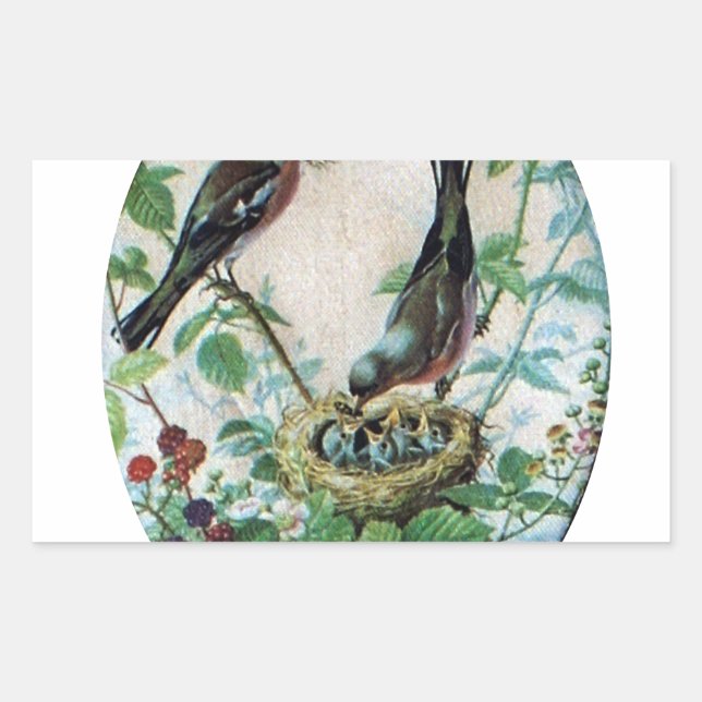 Sustaining the Flock: Capturing Nurturing Parental Rectangular Sticker (Front)