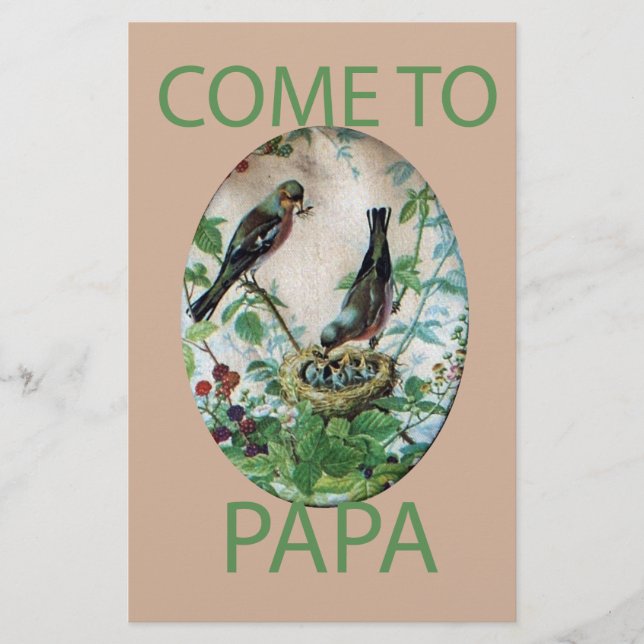 Sustaining the Flock: Capturing Nurturing Parental Stationery (Front)