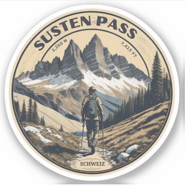 Susten Pass, Swiss Alpine Mountain Road (Front)