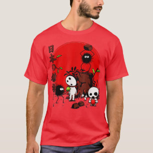 Susuwatari And Kodama Japanese Ghosts Spooky Hallo T-Shirt