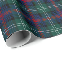 Sutherland Clan Tartan Green and Blue Plaid