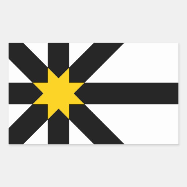 Sutherland flag rectangular sticker (Front)