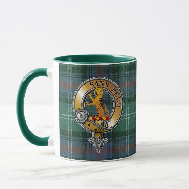 Sutherland Tartan & Badge Mug (Left)