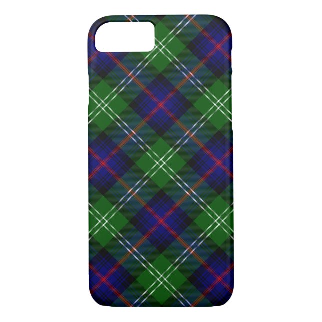 Sutherland tartan blue green plaid Case-Mate iPhone case (Back)