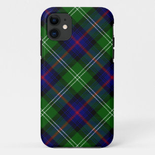 Sutherland tartan blue green plaid iPhone 11 case