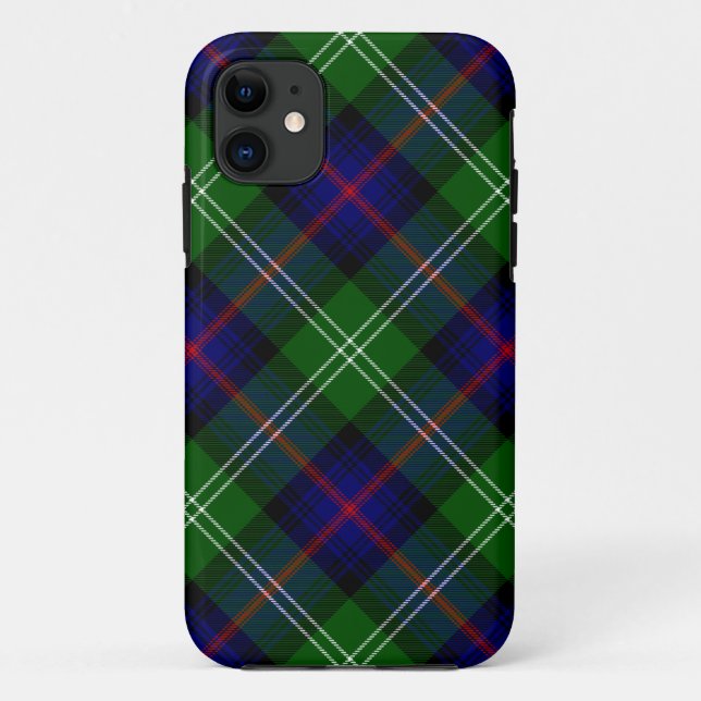 Sutherland tartan blue green plaid Case-Mate iPhone case (Back)