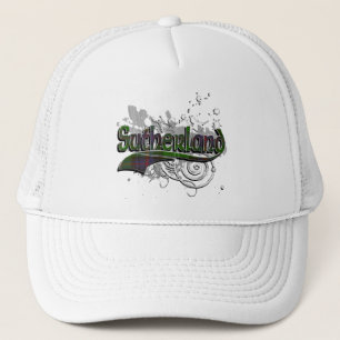 Sutherland Tartan Grunge Trucker Hat