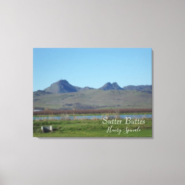 Sutter Buttes Mountain Range Canvas Print (Front)