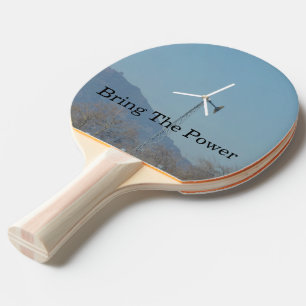 Sutter Buttes Mountain Range Windmill Paddle.  Ping Pong Paddle