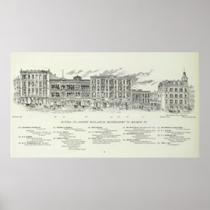 Sutter North side Montgomery and Kearny Poster