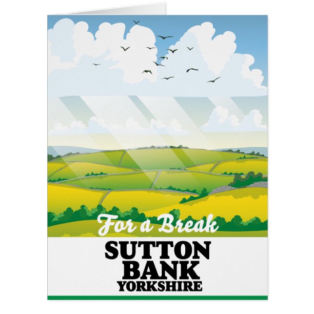 Sutton Bank yorkshire travel poster (Front)