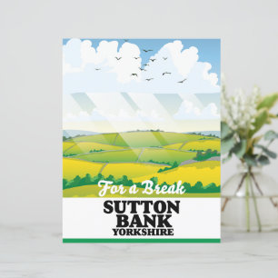 Sutton Bank yorkshire travel poster