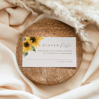 SUTTON Sunflower Diaper Raffle Ticket