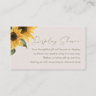 SUTTON Sunflower Display Shower Enclosure Card