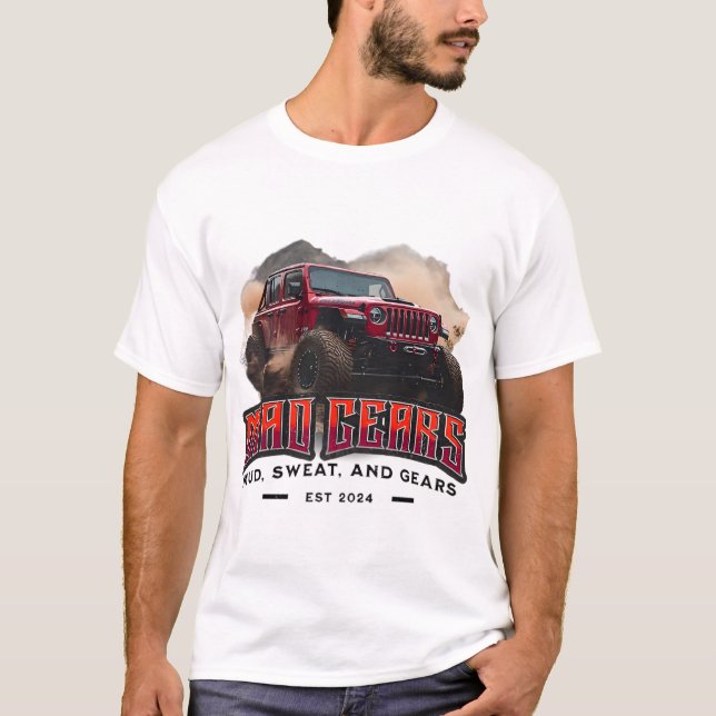 SUV Driver’s Adventure Retro Off-Road Pickup Truck T-Shirt (Front)
