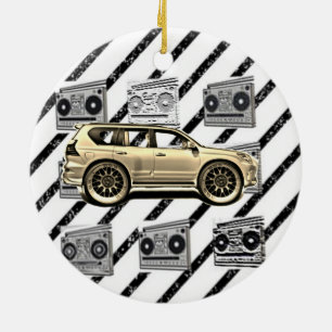 SUV HOLIDAY CERAMIC ORNAMENT
