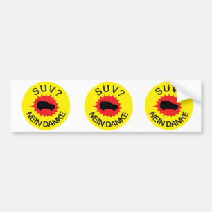 SUV? - NO THANK BUMPER STICKER