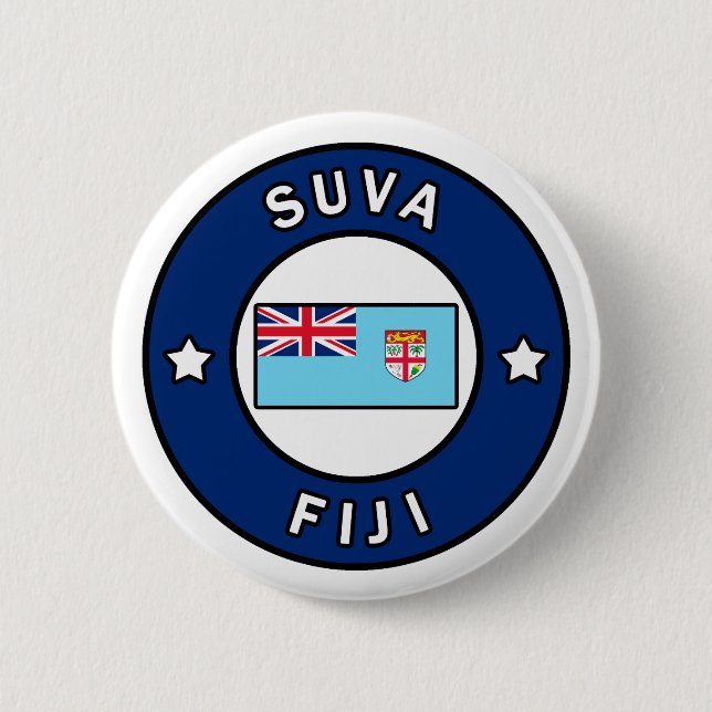 Suva Fiji 6 Cm Round Badge (Front)