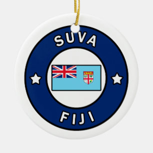 Suva Fiji Ceramic Ornament