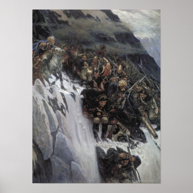 Suvorov Crossing the Alps Poster (Front)