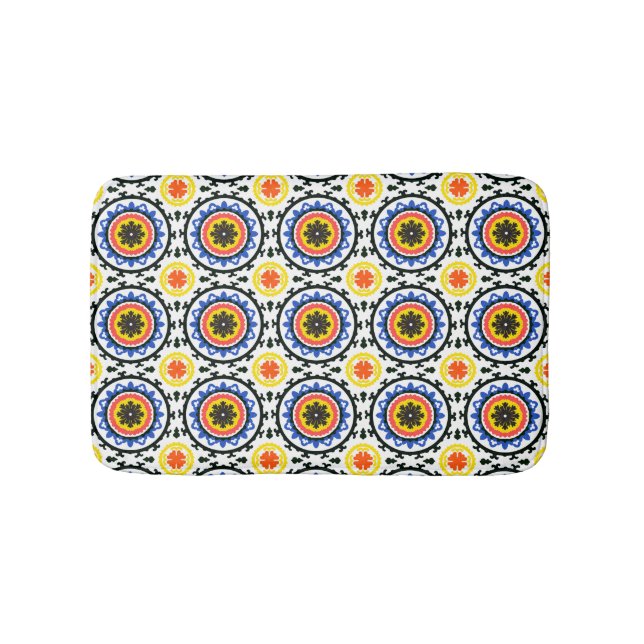 Suzani Pattern Bath Mat (Front)