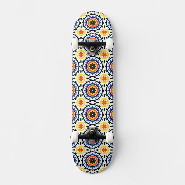 Suzani Pattern Skateboard (Front)