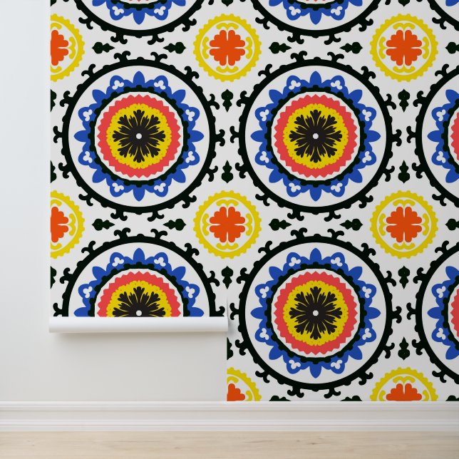 Suzani Pattern Wallpaper (Application)