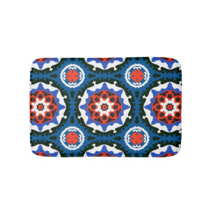 Suzani Pattern With Bold Ornament Bath Mat