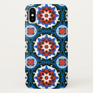 Suzani Pattern With Bold Ornament iPhone X Case