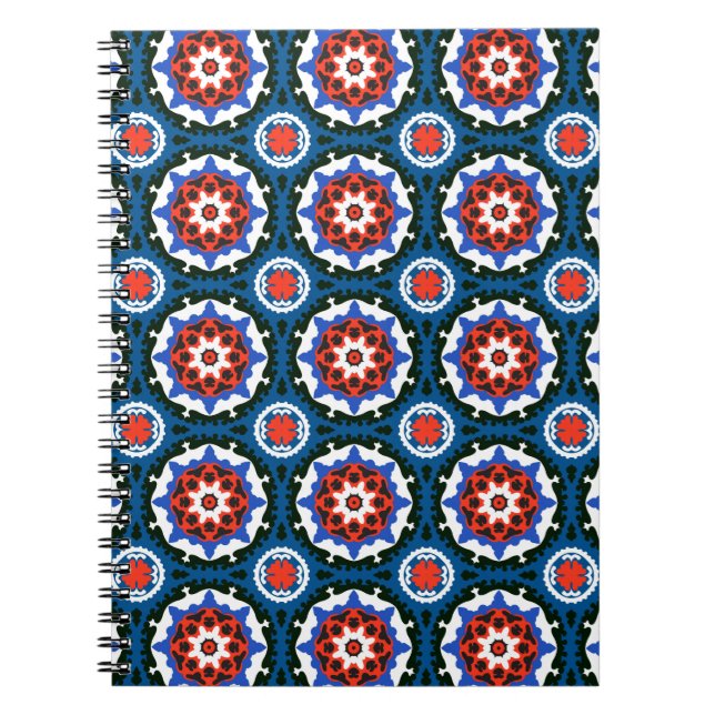Suzani Pattern With Bold Ornament Notebook (Front)