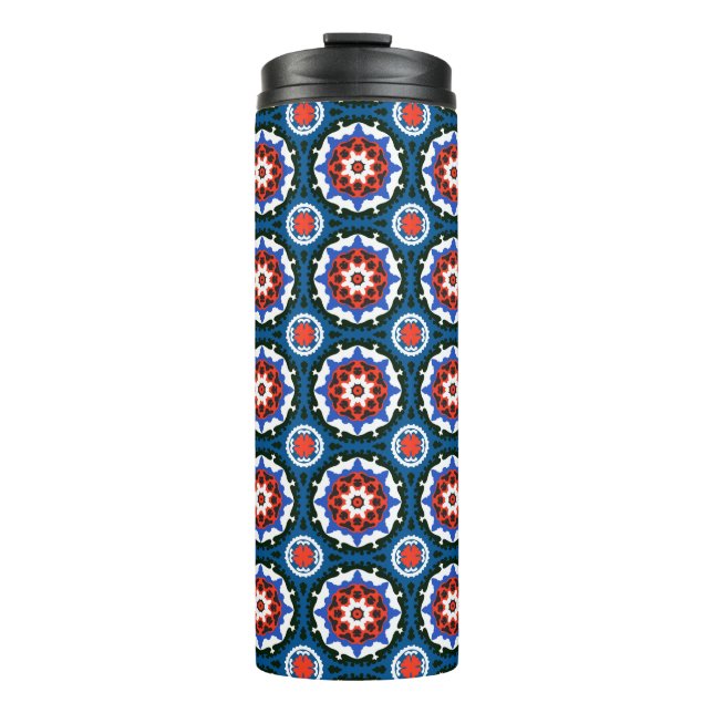Suzani Pattern With Bold Ornament Thermal Tumbler (Front)