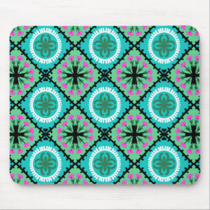 Suzani Pattern with Uzbek and Kazakh Motifs Mouse Pad