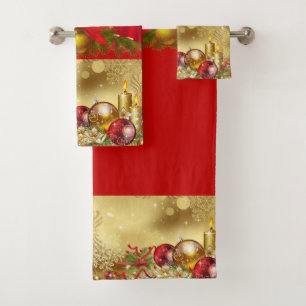 SUZANNE ELIZABETH CHRISTMAS COLLECTION BATH TOWEL 