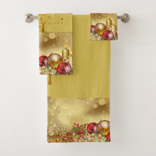 SUZANNE ELIZABETH CHRISTMAS COLLECTION BATH TOWEL 