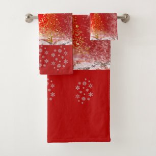 Suzanne Elizabeth Christmas Collection Bath Towel Set