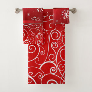Suzanne Elizabeth Christmas Collection Bath Towel Set