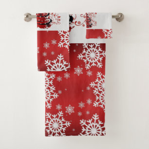 Suzanne Elizabeth Christmas Collection Bath Towel Set