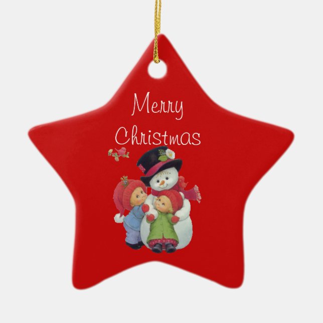 Suzanne Elizabeth Christmas Collection - Ceramic Ornament (Front)