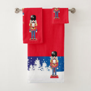 Suzanne Elizabeth Christmas Collection Holiday Bath Towel Set