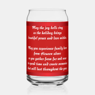 Suzanne Elizabeth Christmas Collection: Holiday Can Glass