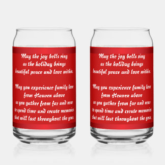 Suzanne Elizabeth Christmas Collection: Holiday Can Glass