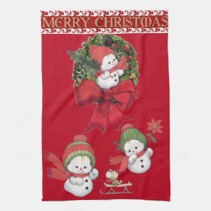 Suzanne Elizabeth Christmas Collection Holiday Kit Tea Towel