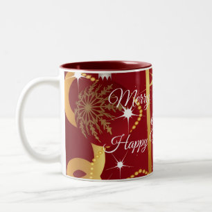 Suzanne Elizabeth Christmas Collection: Holiday Two-Tone Coffee Mug