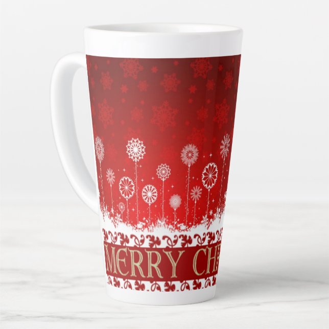Suzanne Elizabeth Christmas Collection Latte Mug (Left Angle)