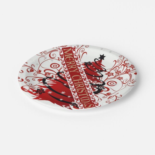 Suzanne Elizabeth Christmas Collection Paper Plate (Angled)