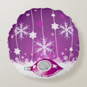 Suzanne Elizabeth Christmas Collection Round Cushion