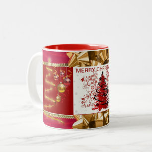 Suzanne Elizabeth Christmas Collection Two-Tone Coffee Mug