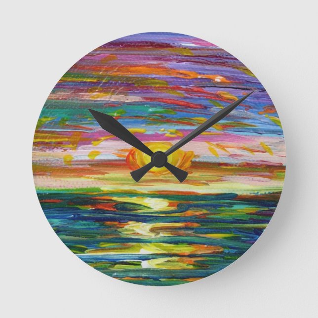 Suzannes Sunset clock (Front)
